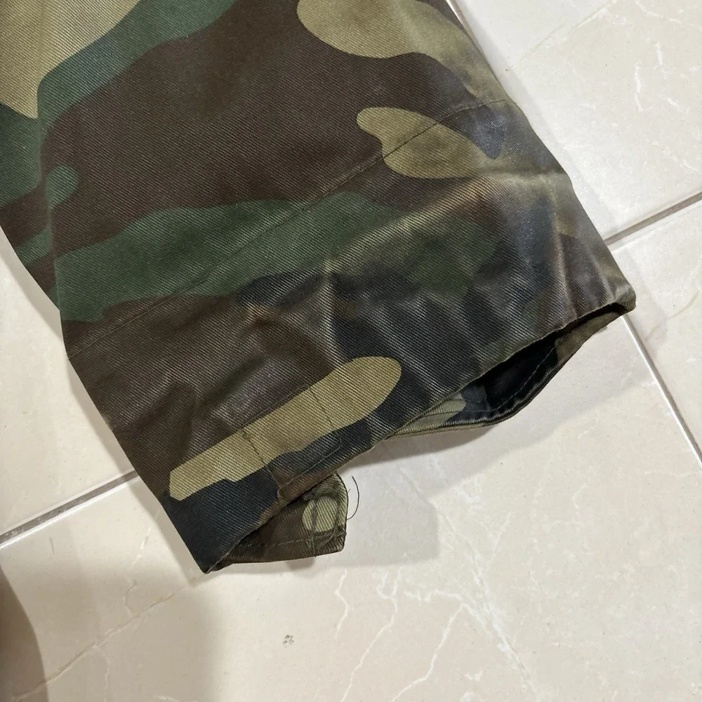 Vintage Military 2 In 1 Jacket Parka Heavy Camo Large Woobie Vest 90s Coat